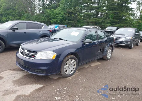 2014 Dodge Avenger Se из США, поврежденный, VIN 1C3CDZAB5EN193525